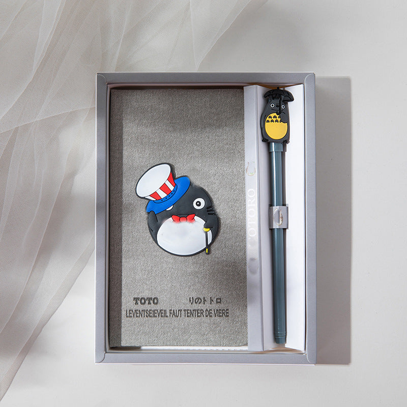 Japanese Cartoon Anime Memo Notebook, Handbook, Diary, Handbook Set With Pen, Back To School