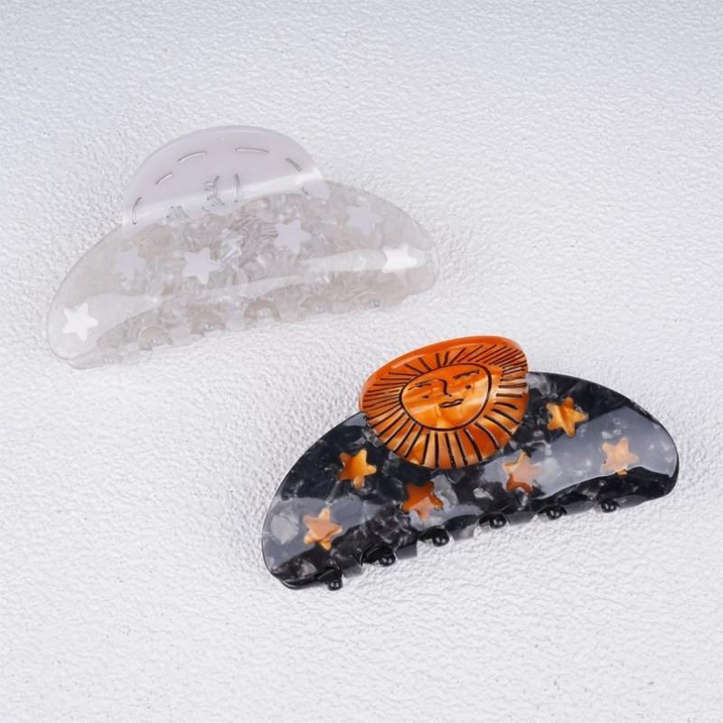 Large Star Sun Acetate Hair Claw Clip, Boho Hair Accessories, Birthday Gifts