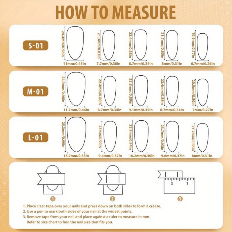 White Daisy Flowers French Style Almond Press on Nails/Faux Acrylic Nails/ Gel Nails