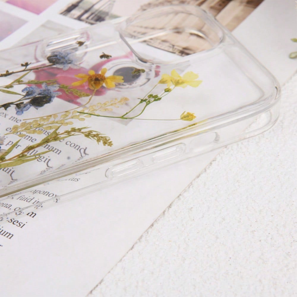 Floral Phone Case Resin TPU Material Phone Case, Suitable For IPhone 14, 15