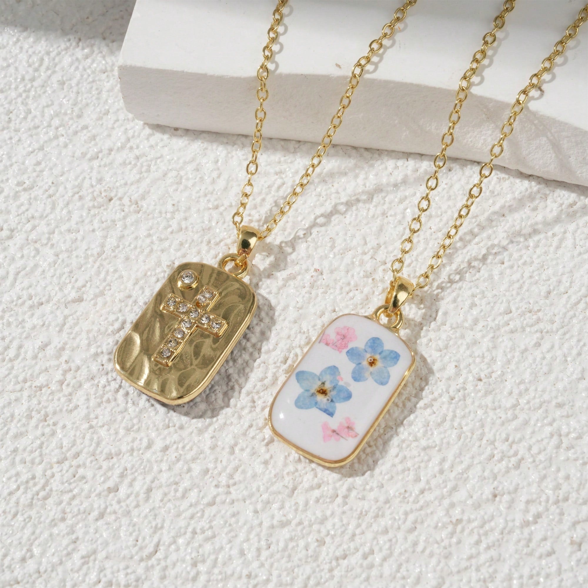 Handmade Resin Natural Plant Necklace, DIY Pendant Sweater Chain