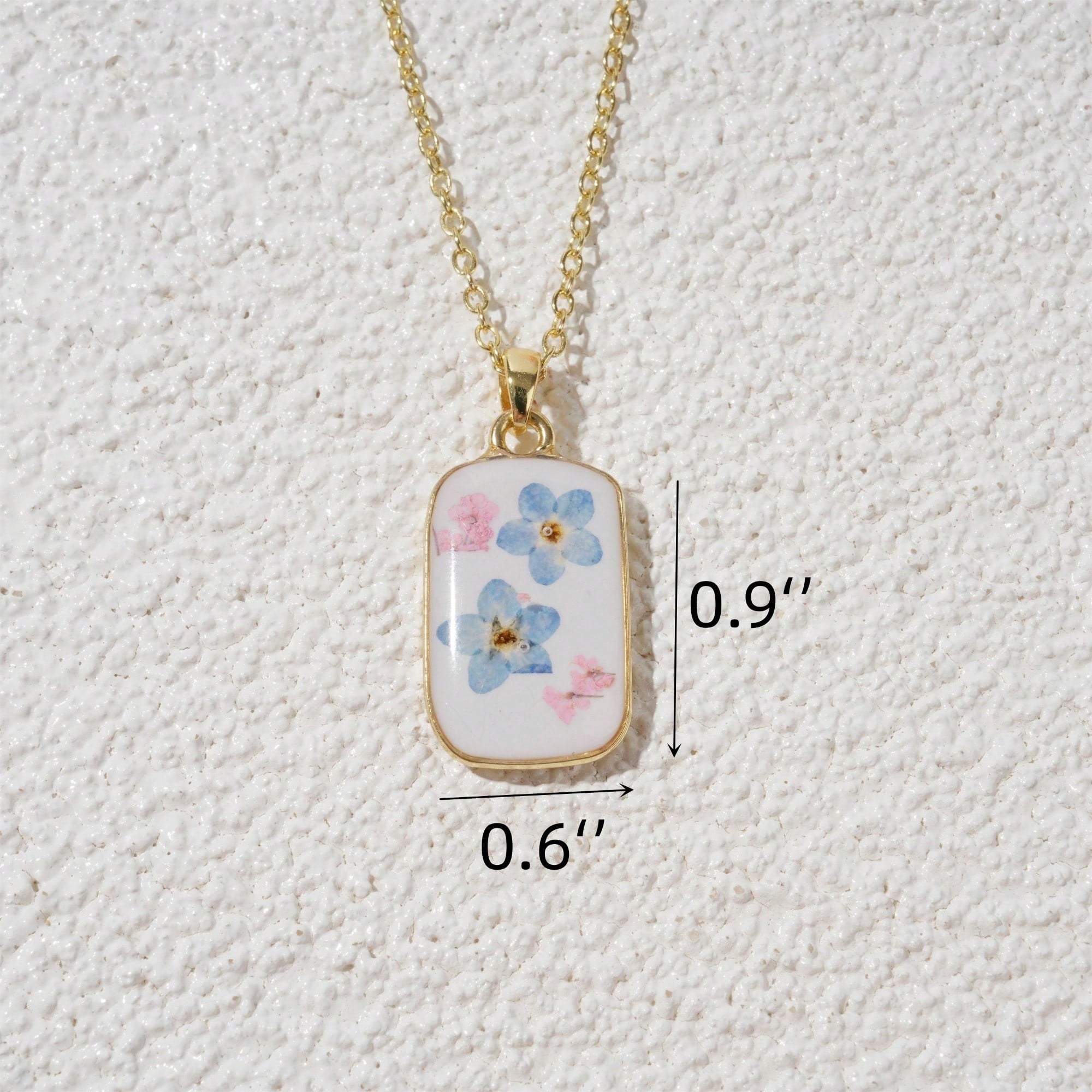 Handmade Resin Natural Plant Necklace, DIY Pendant Sweater Chain