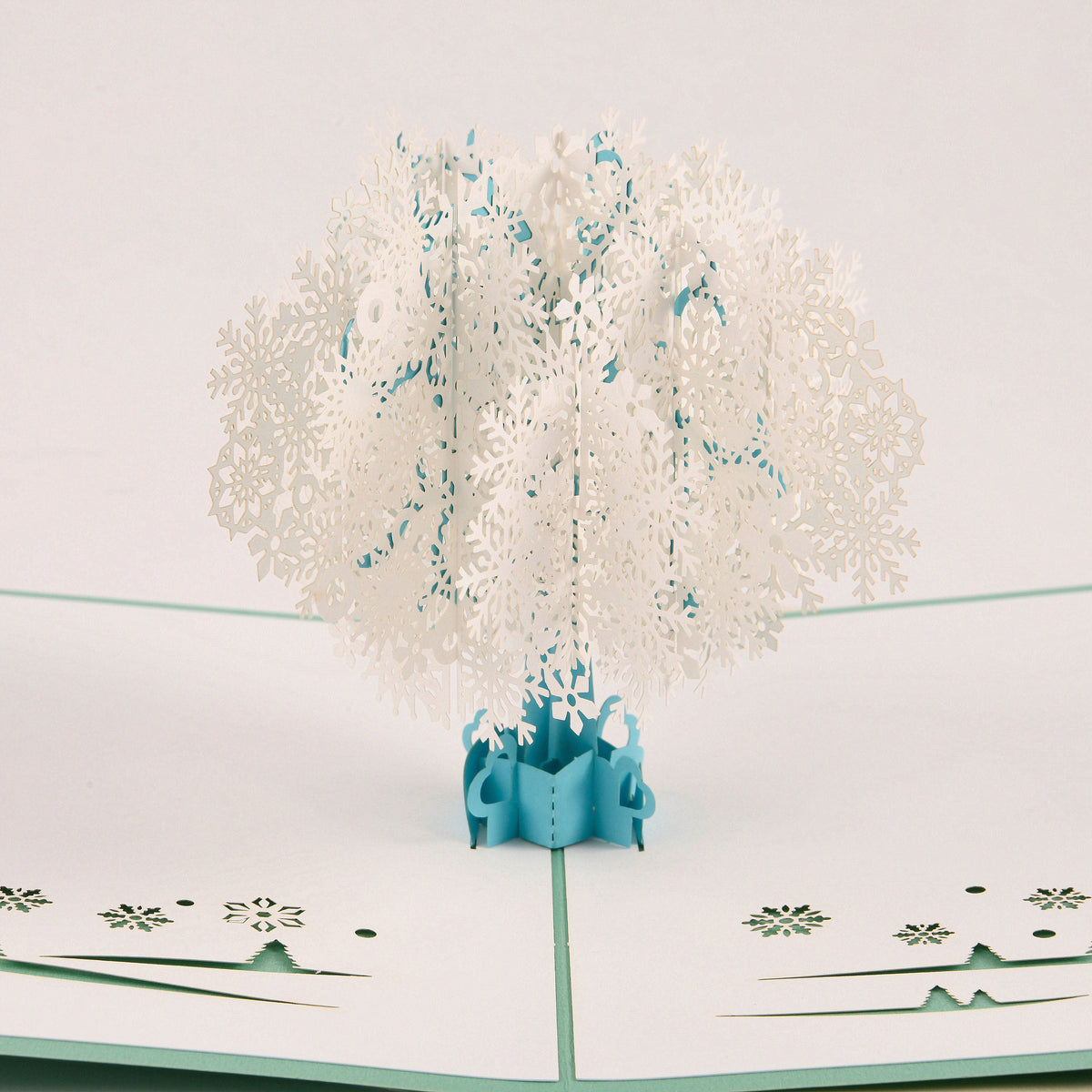 Snowflake Tree Pop Up Christmas Card