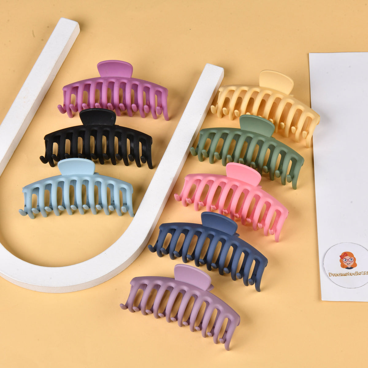 Women's Colorful Claw Clip Set