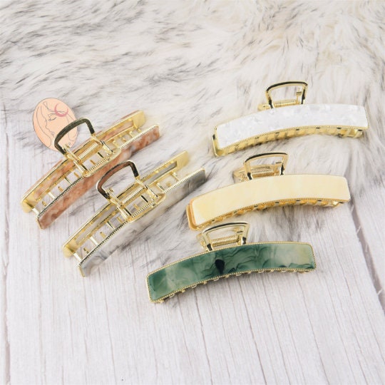 Mixed Color Square Claw Clip