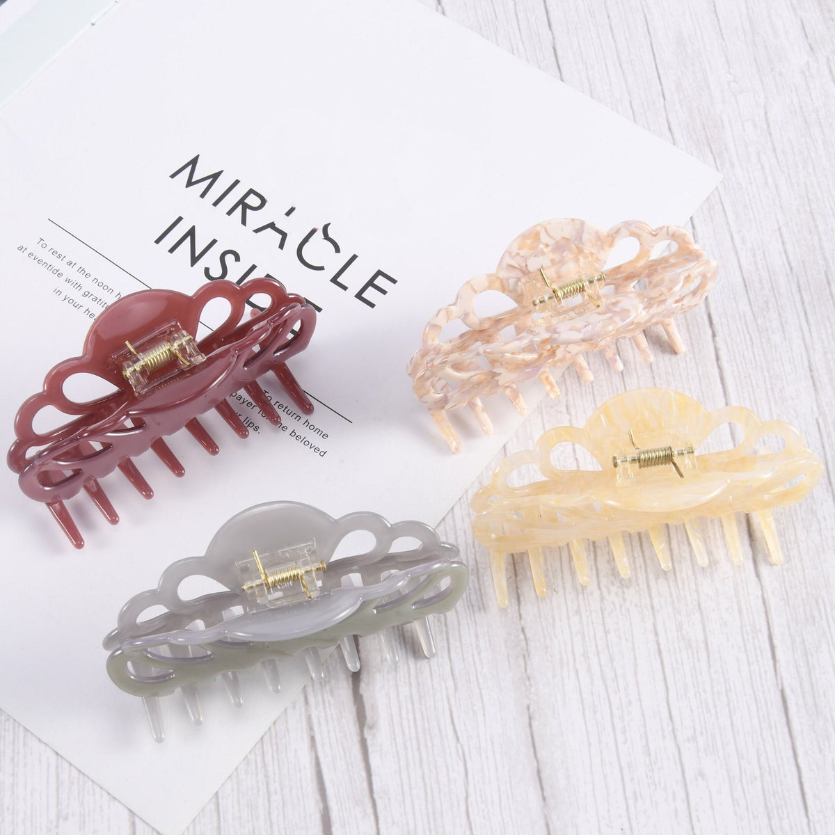 Small Acetate Hair Clip For Women