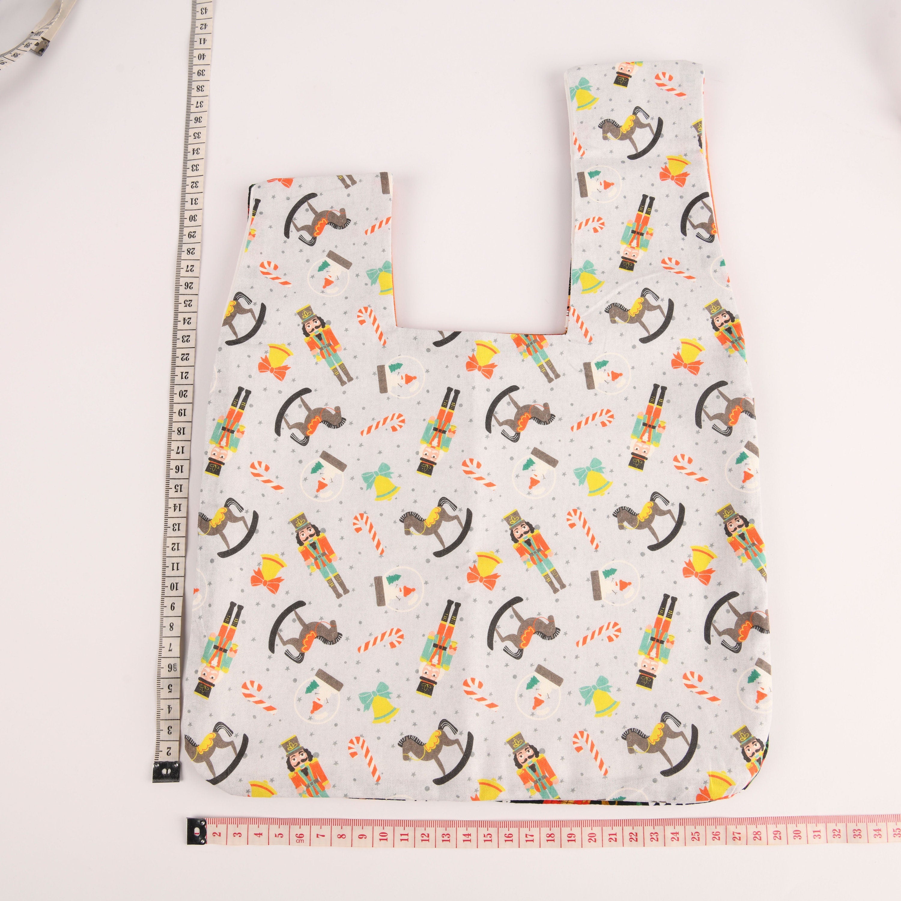 Cartoon Pattern Japanese Knot Bag, Wrist Bag, Essentials Knot Bag, Soft Cotton Fabric
