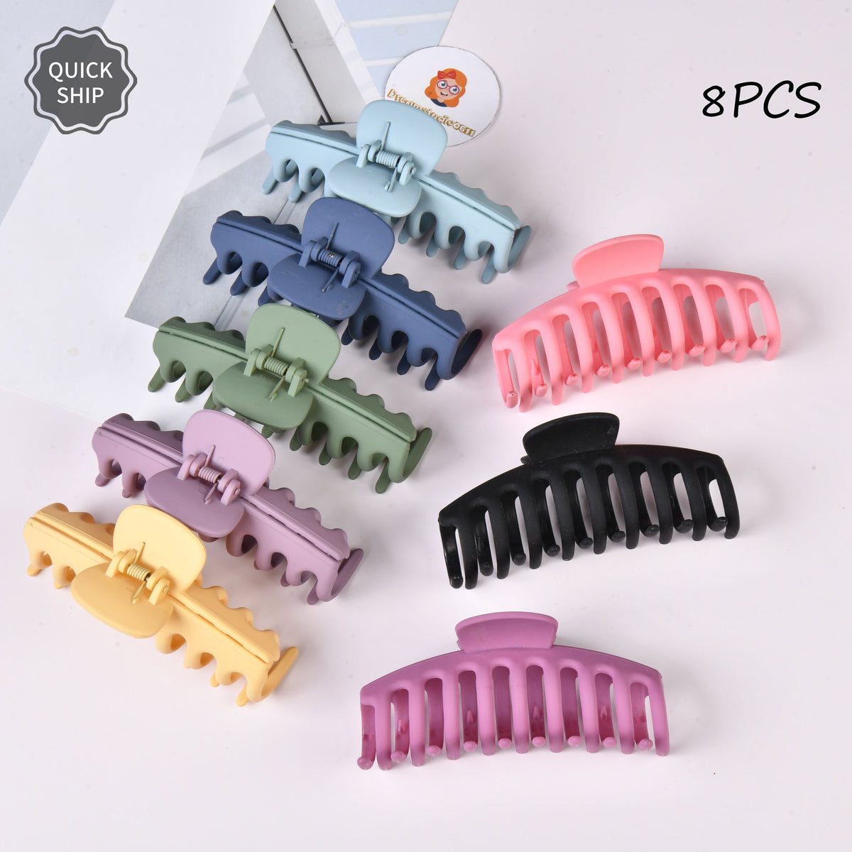 Women's Colorful Claw Clip Set