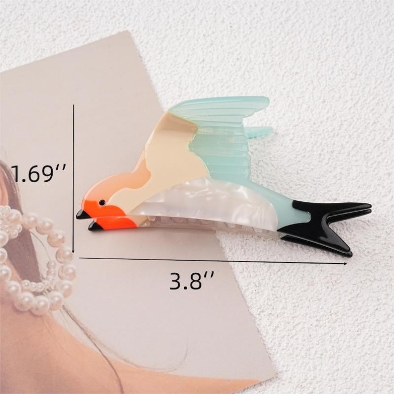 Cute Swallow Acetate Hair Claw Clip, Bird Lovers Gift,Interesting Hair Clips