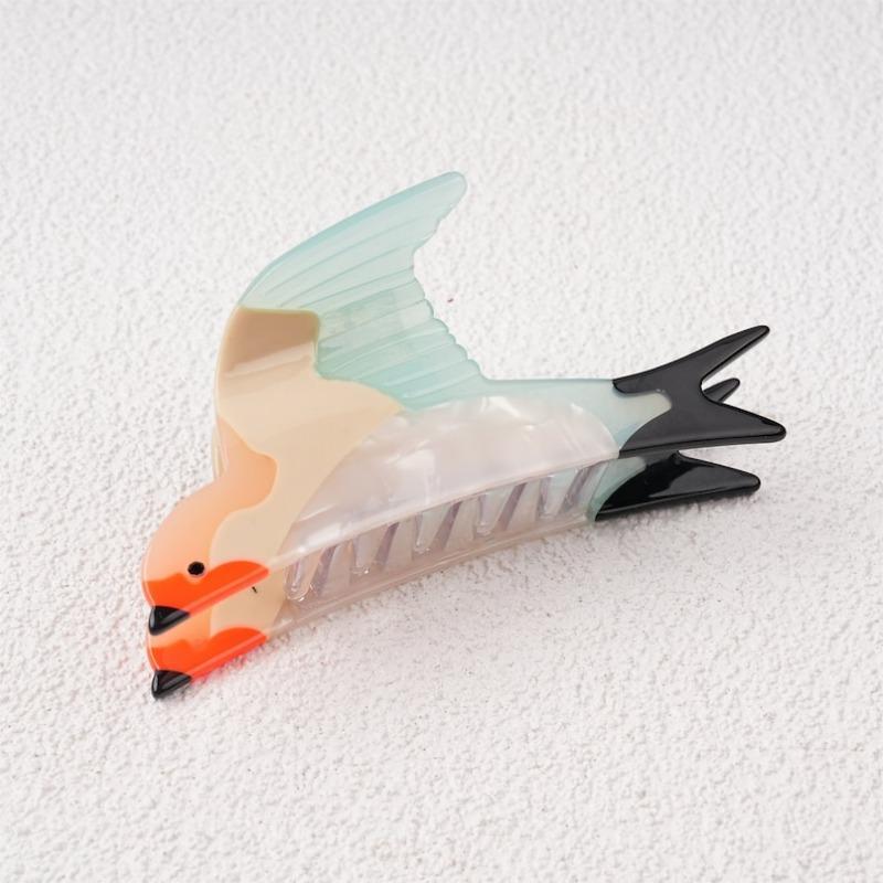 Cute Swallow Acetate Hair Claw Clip, Bird Lovers Gift,Interesting Hair Clips