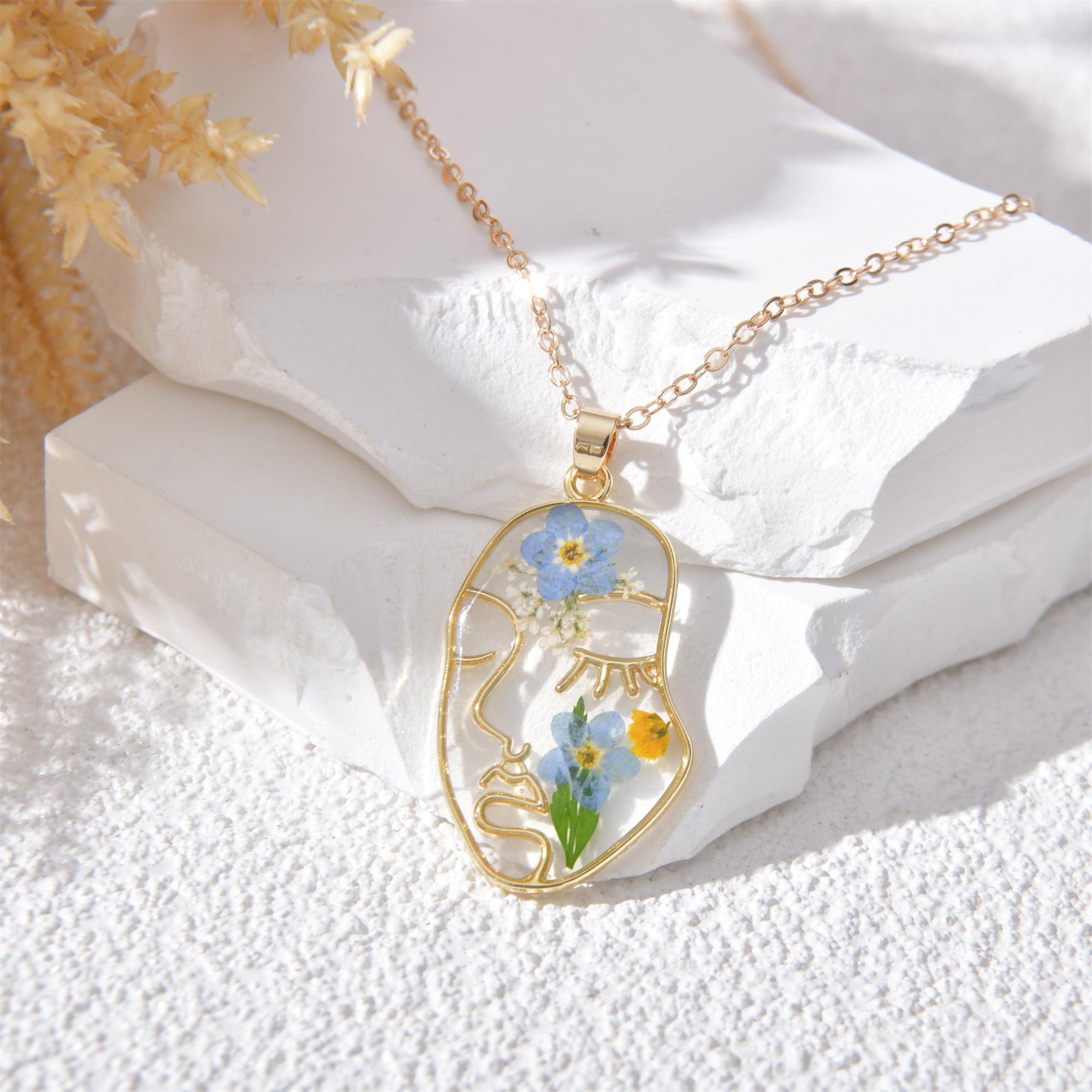 Handmade Gold Plated Forget Me Not Earrings & Necklaces for Birthday and Valentine's Day Gifts