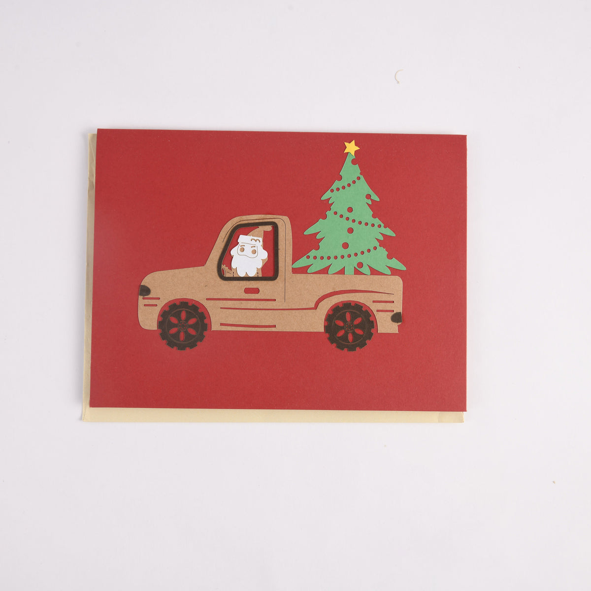 Funny Christmas Tree Pop Up Card