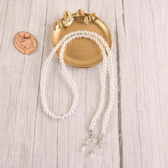 Pearl Mask Chain, Autumn Glasses Chain, Lanyard Necklace, Face Mask Chain, Mask Holder, Stylish Face Mask Chain, Birthday Gift, Valentine's Day Gift