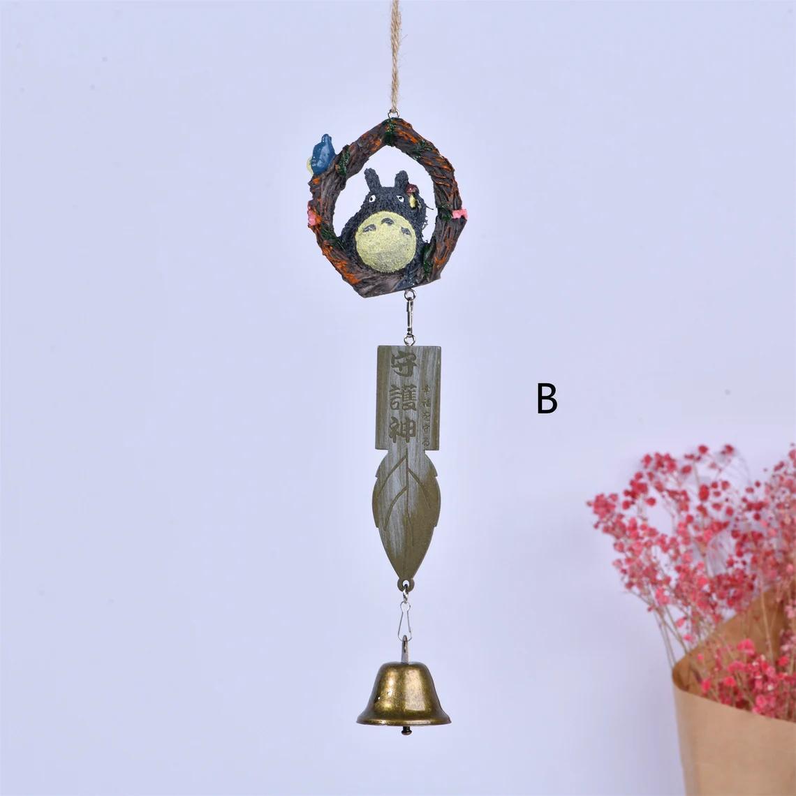 My Neighbor Totoro Resin Wind Chime Pendant,Cute Wind Chimes Hanging Decor