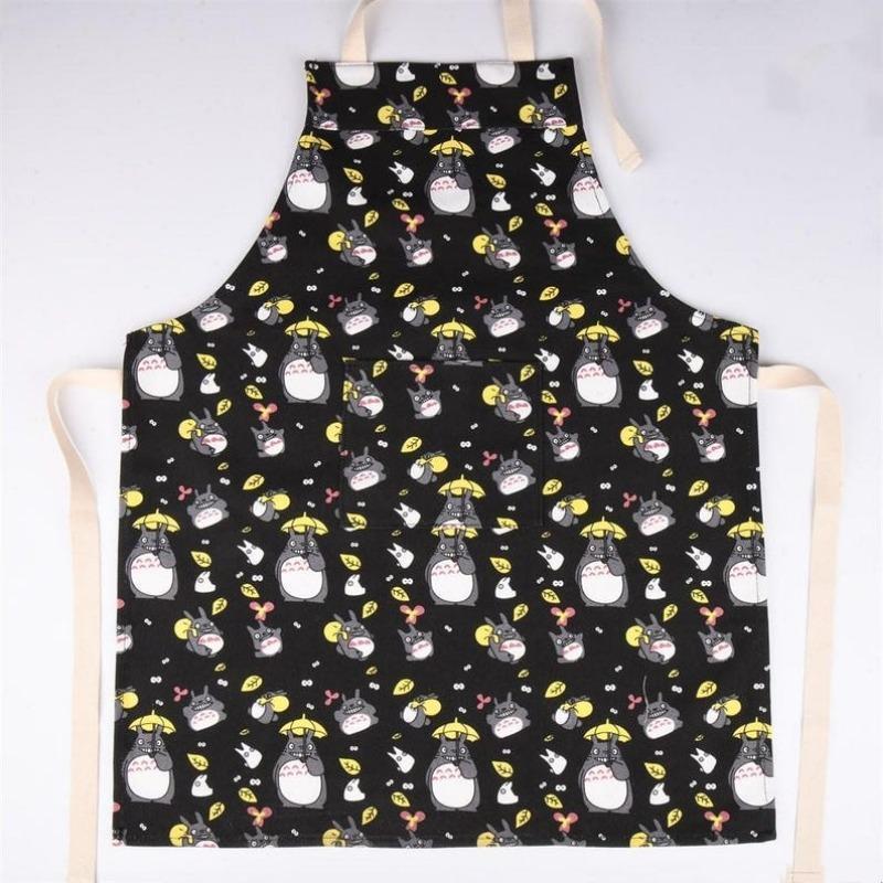 Totoro Apron with Pockets-Handmade Canvas for Cooking,Baking,and Painting - Adjustable