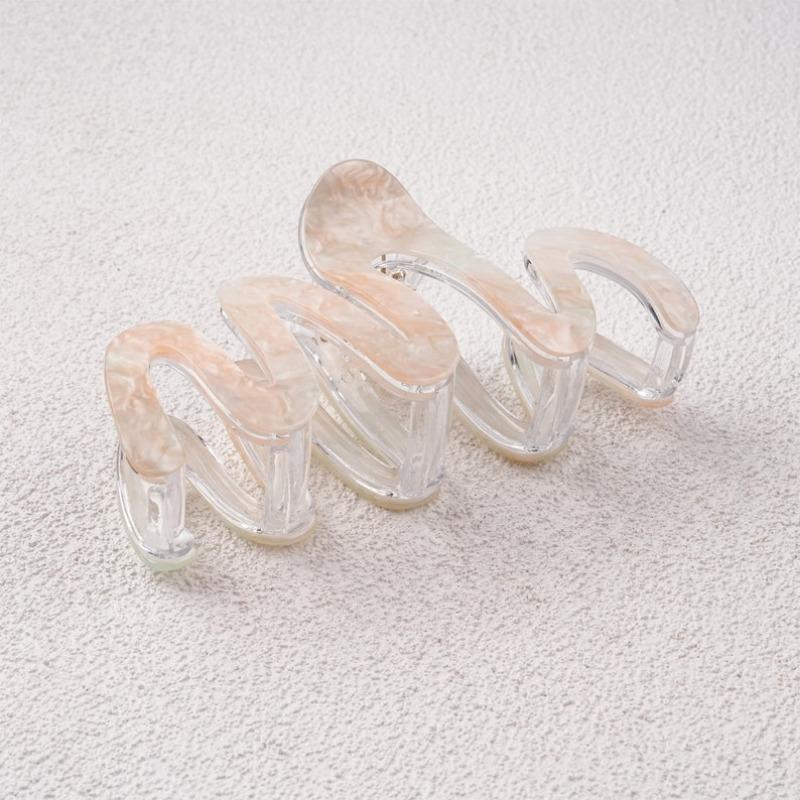 X Large Wave Acetate Hair Clip,Curve Hair Accessories, Birthday/Valentine's Day Gifts