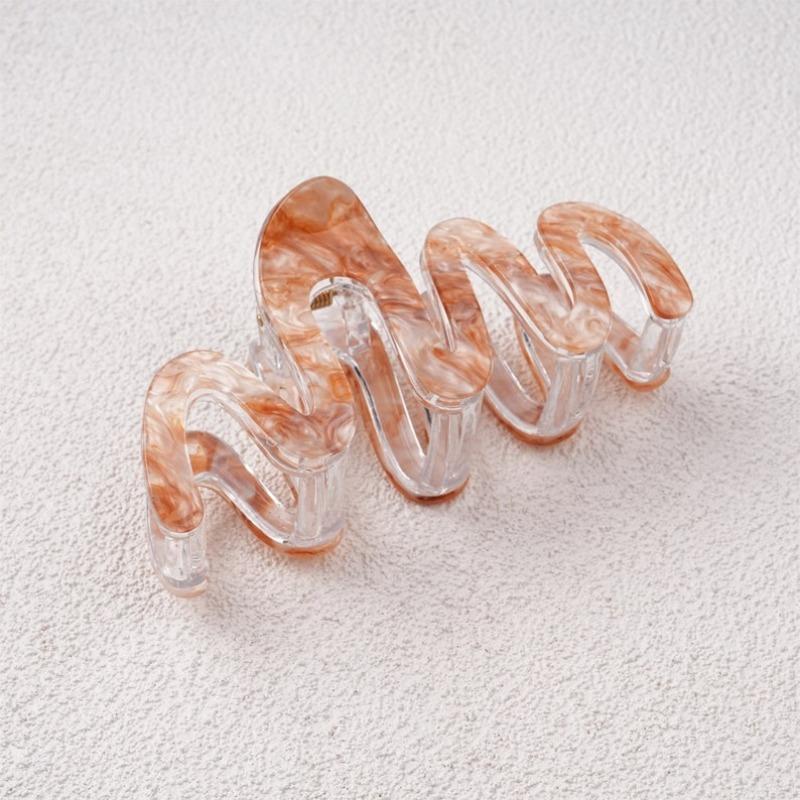 X Large Wave Acetate Hair Clip,Curve Hair Accessories, Birthday/Valentine's Day Gifts