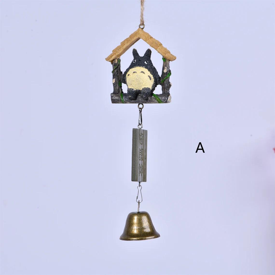 My Neighbor Totoro Resin Wind Chime Pendant,Cute Wind Chimes Hanging Decor