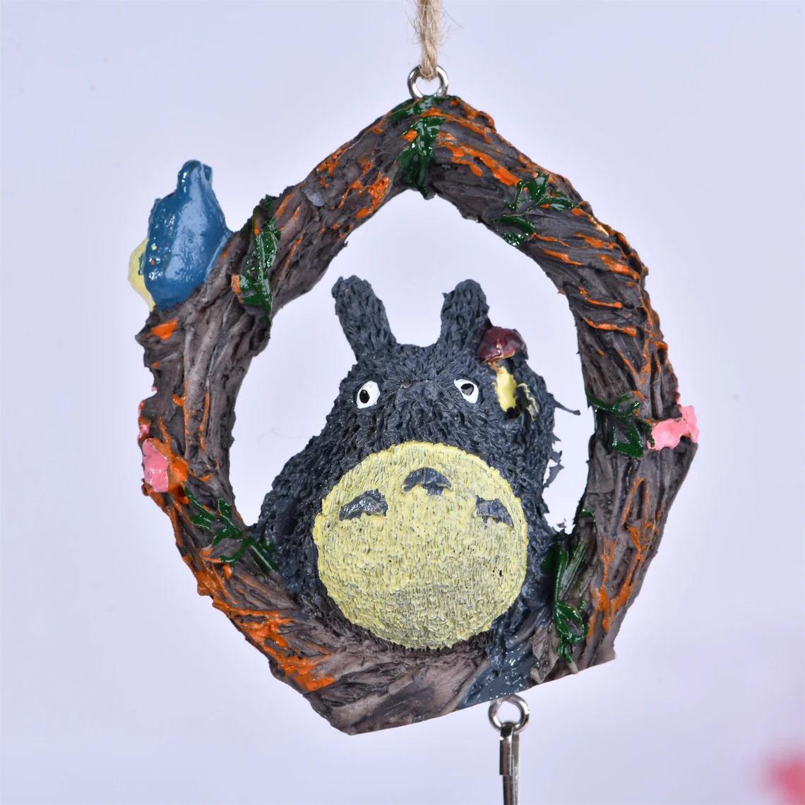My Neighbor Totoro Resin Wind Chime Pendant,Cute Wind Chimes Hanging Decor
