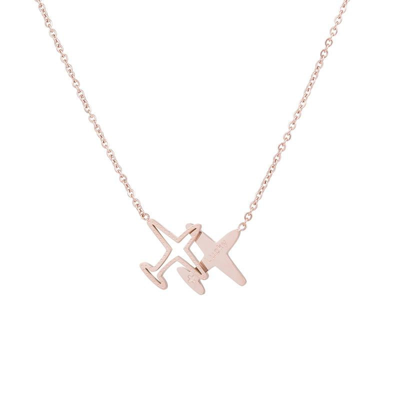 Airplane Necklace, Gift For Her,Couple Necklace, Birthday Day Gift