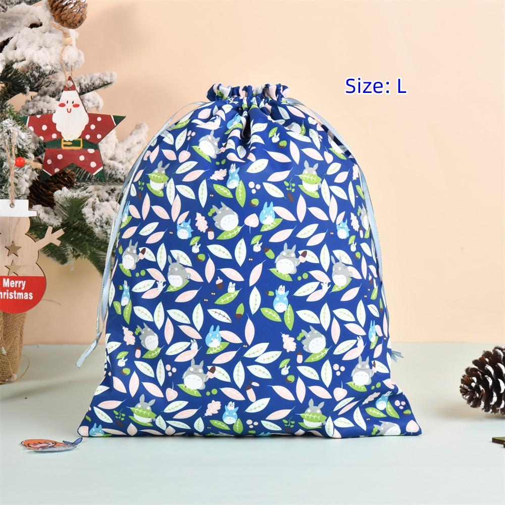 M/L Totoro Drawstring Gift Bag, Reusable Cotton Bags,Premium Quality Wedding Bag Gift