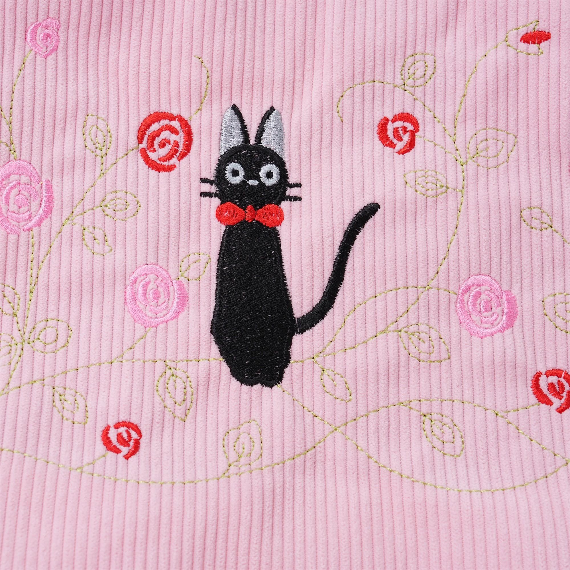 Embroidery Totoro Kiki Corduroy Tote,Cute Anime Handbag,Birthday Gift