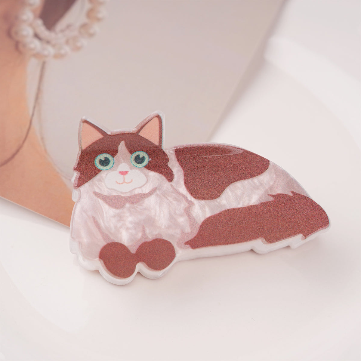 Kitten Acetate Hair Claw