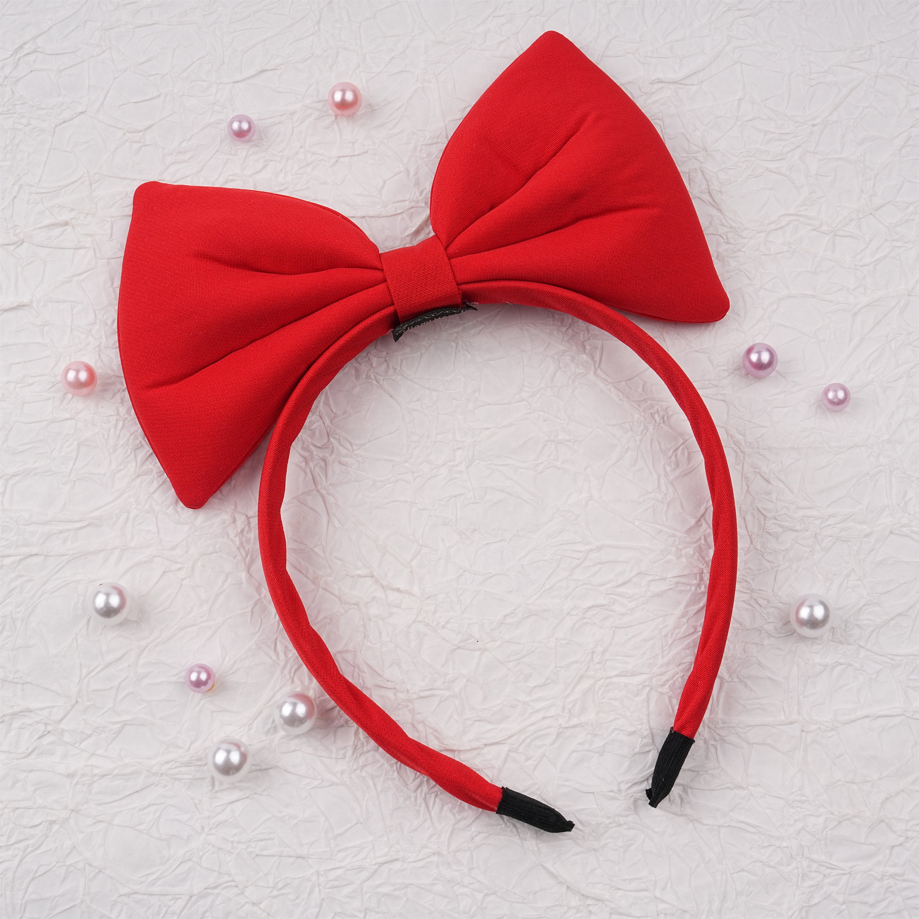 Cute Red Bow Headband,Classic Accessories,Halloween Cosplay for Kids