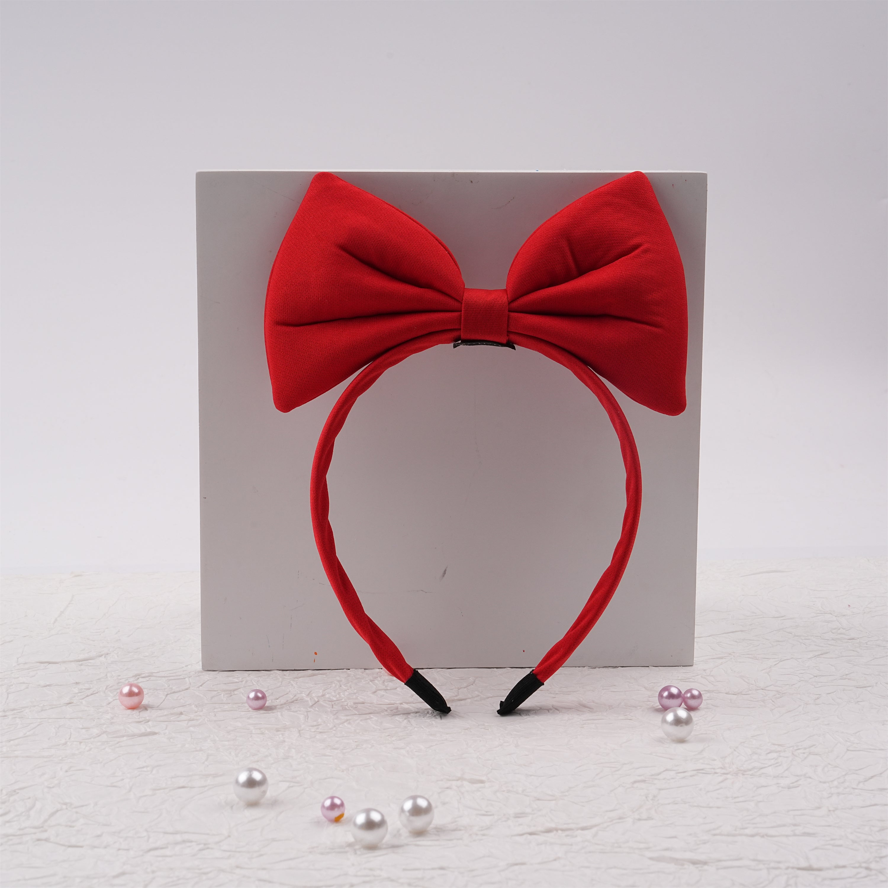 Cute Red Bow Headband,Classic Accessories,Halloween Cosplay for Kids