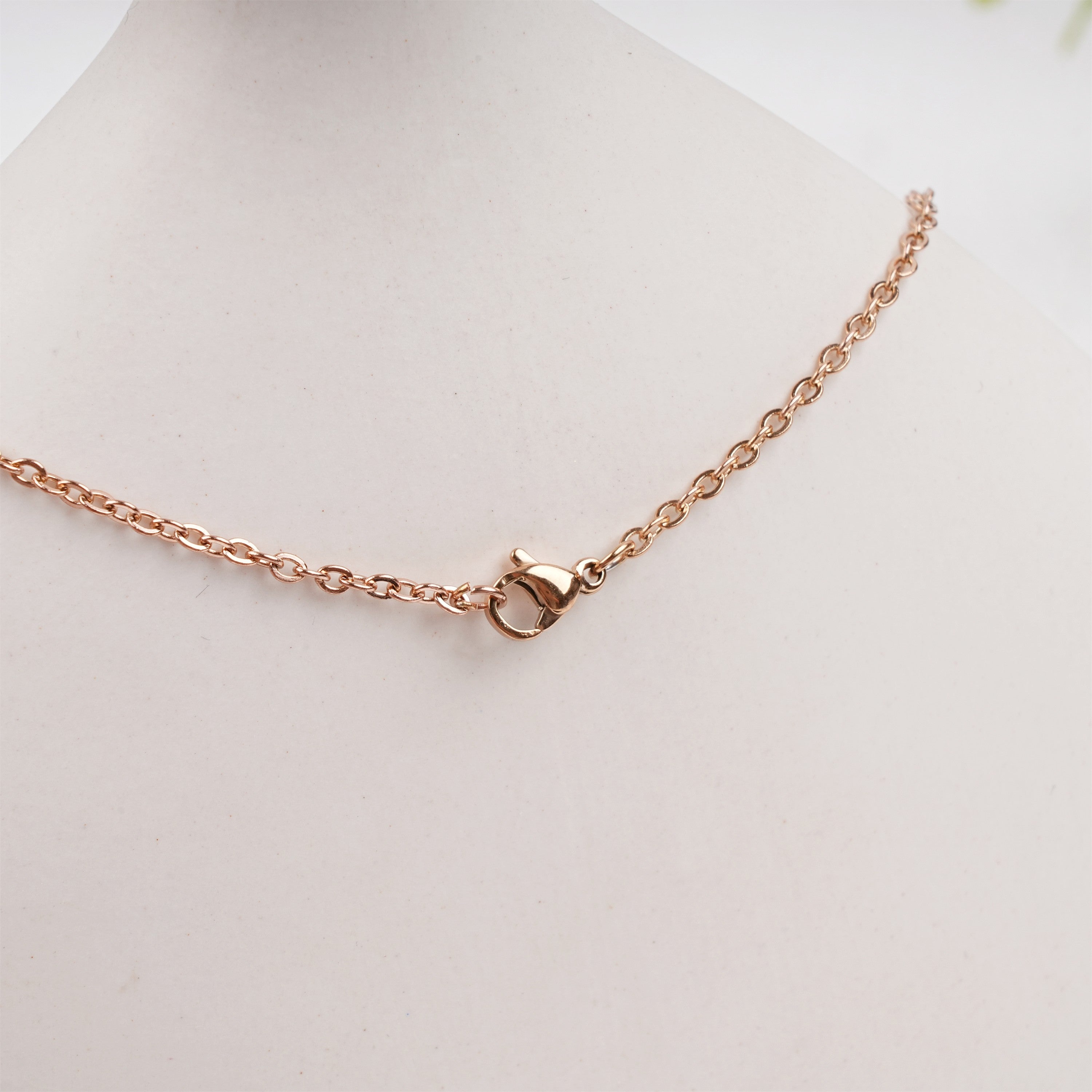 Irregular Shape Gold Birthday Necklace,Real Dried Flower Necklace for Summer