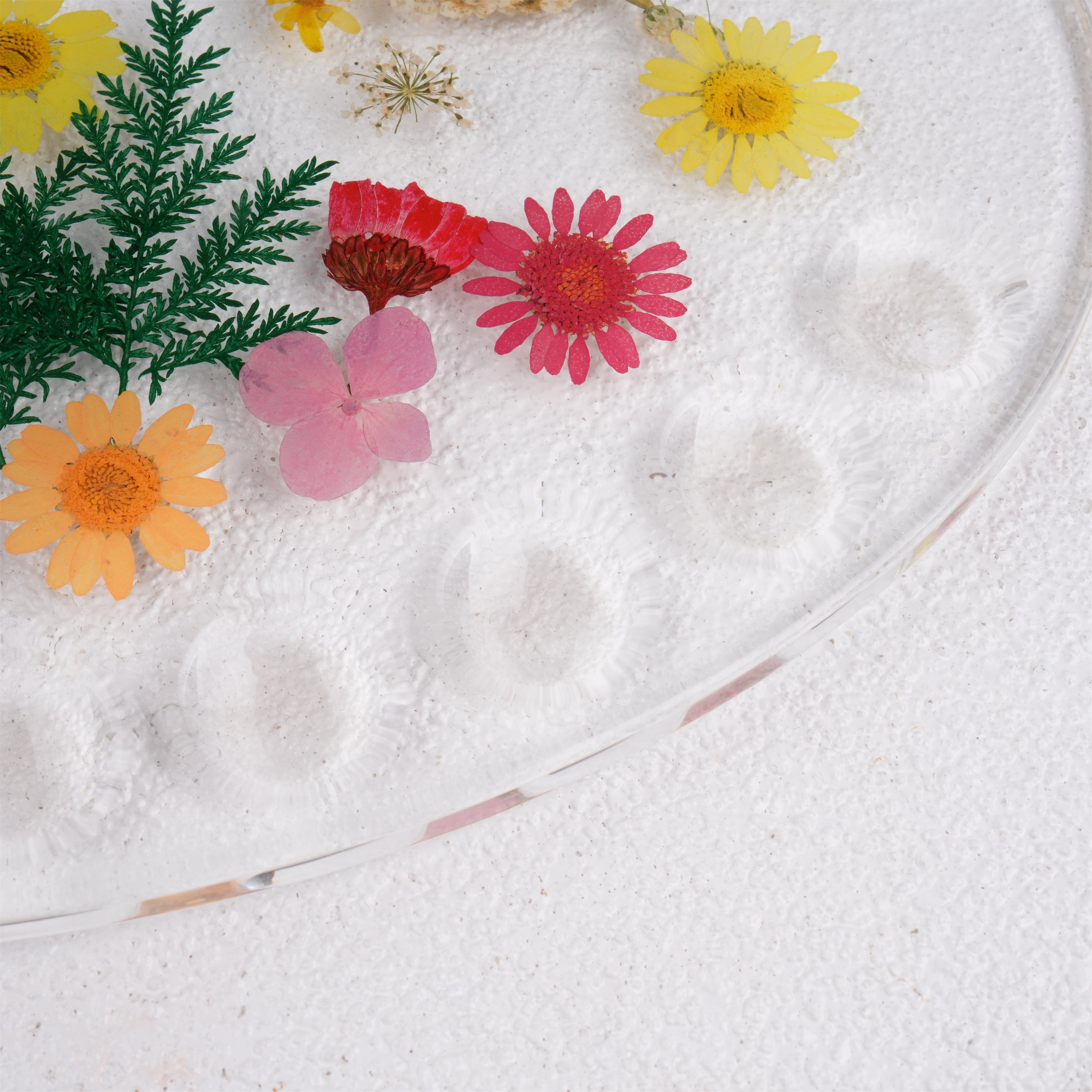 Floral Resin Paint Palette, Pressed Flowers, Handmade Paint Palette