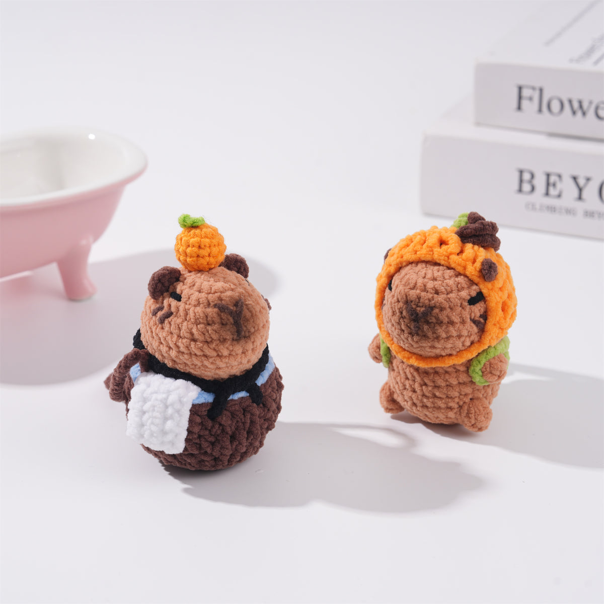 Cute Capybara Car Mirror Hanging Accessories, Plush Yarn