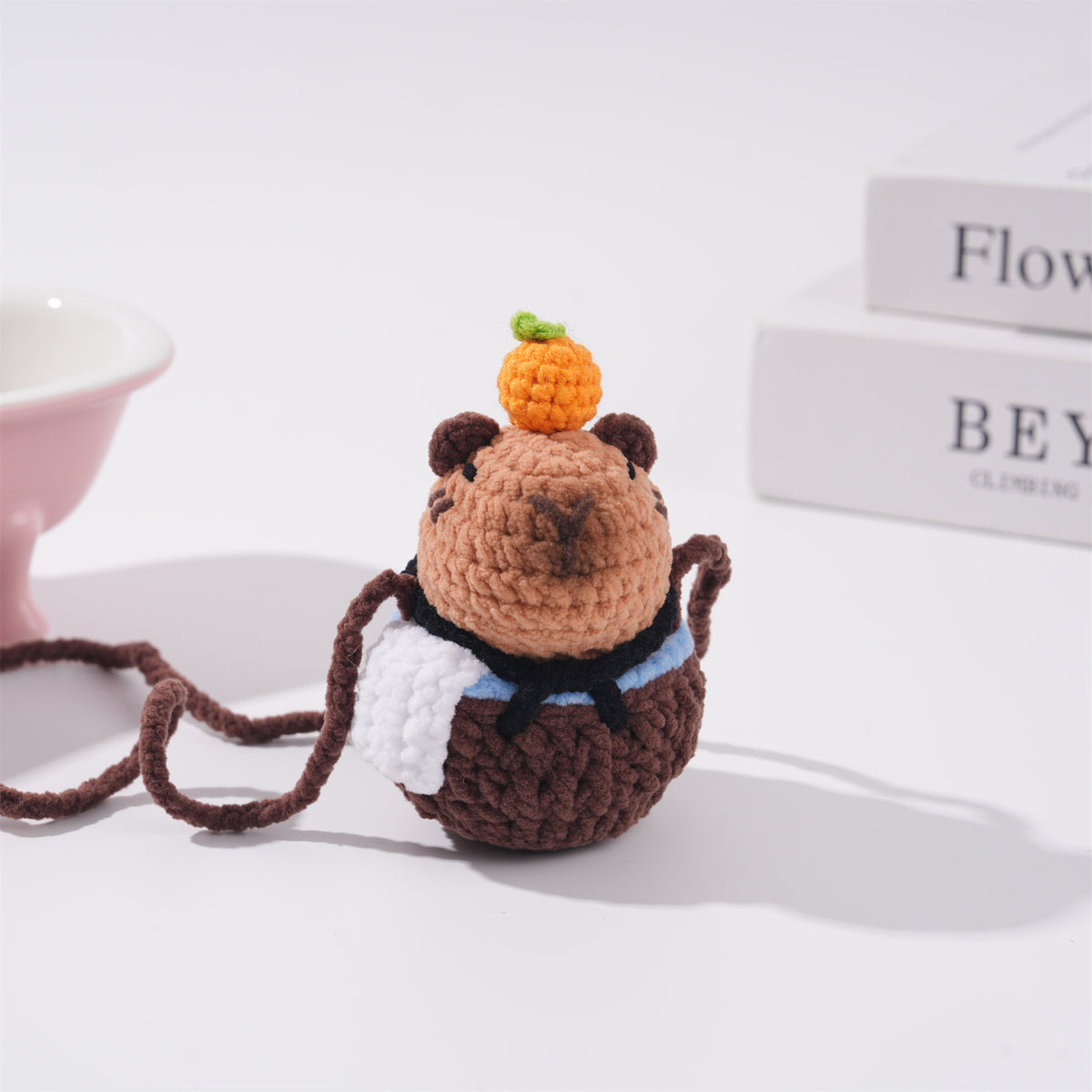 Cute Capybara Car Mirror Hanging Accessories, Plush Yarn