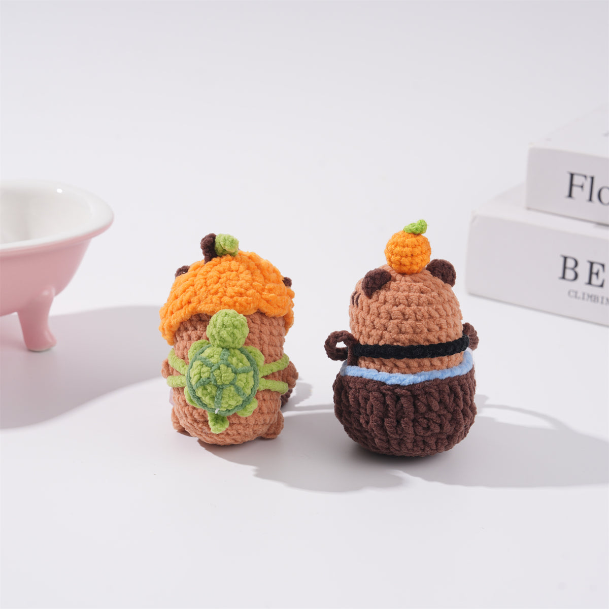 Cute Capybara Car Mirror Hanging Accessories, Plush Yarn