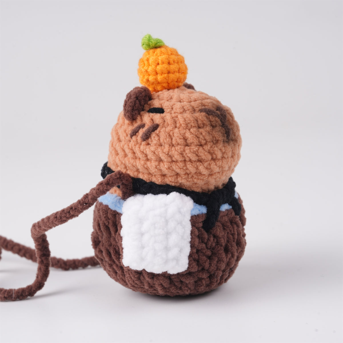 Cute Capybara Car Mirror Hanging Accessories, Plush Yarn