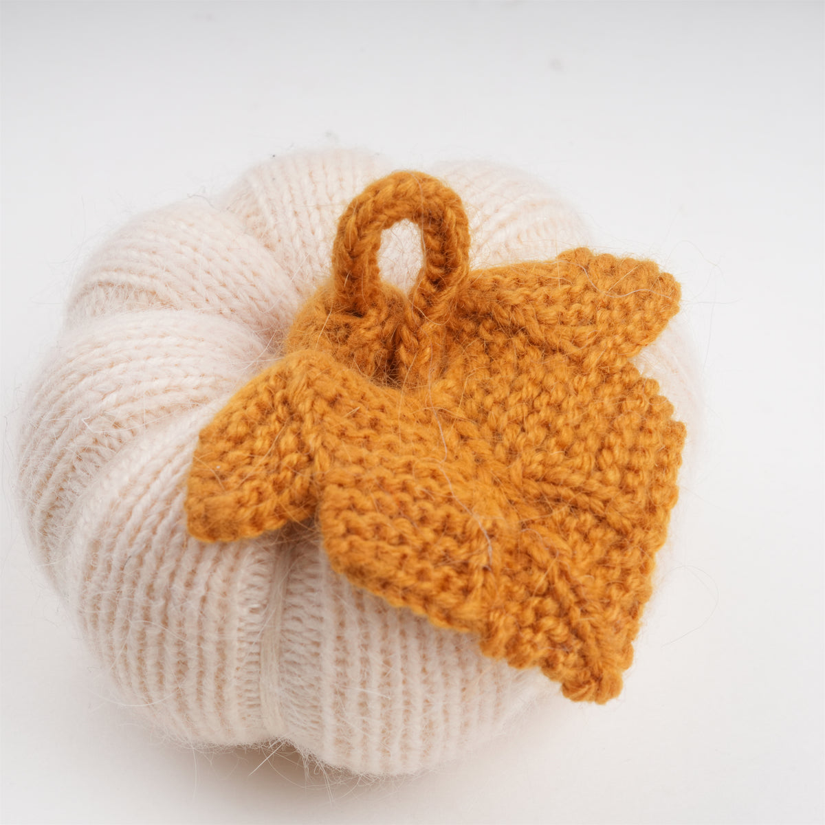 Knitting Decorative Pumpkins, Soft Felt Harvest Accent