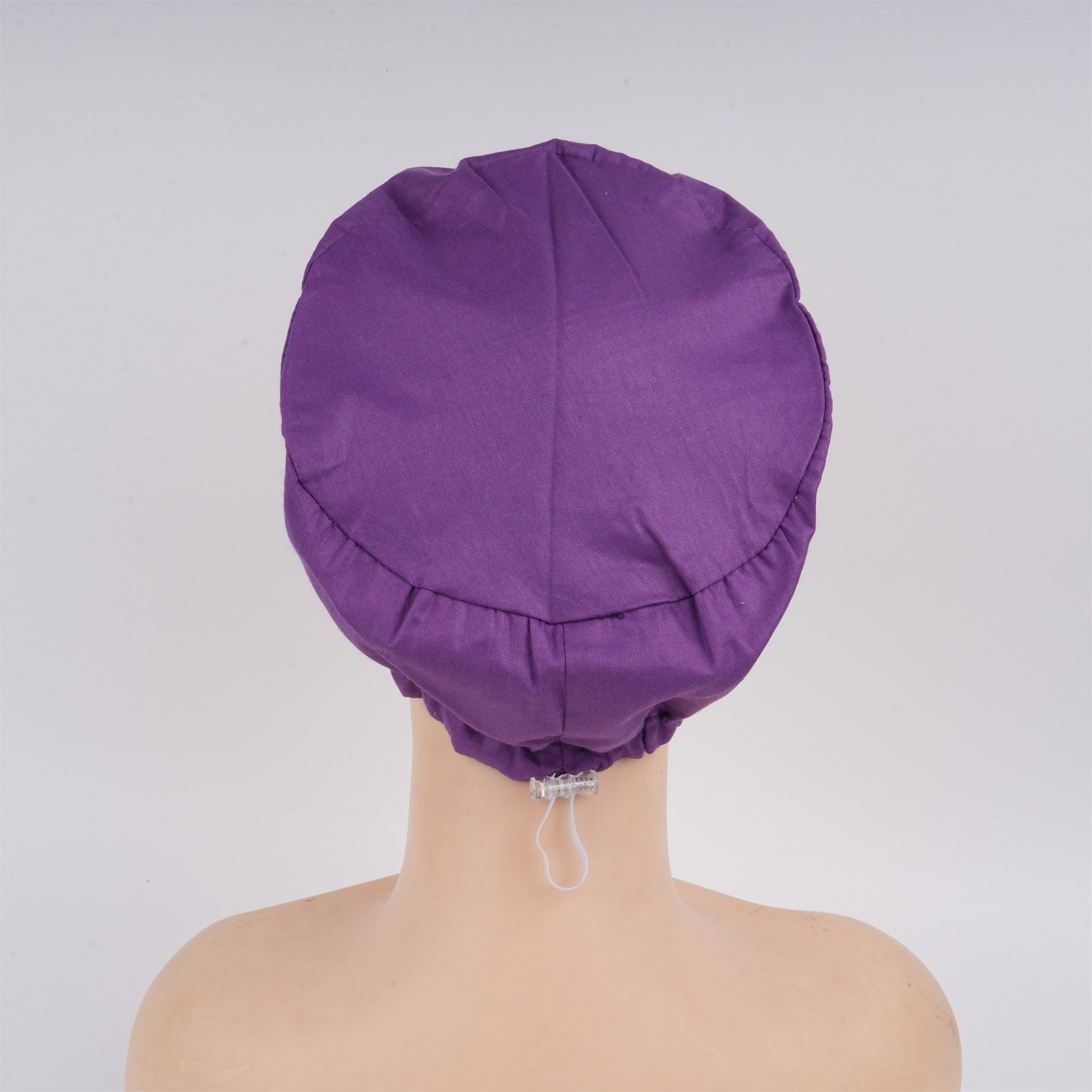 Deep Purple Cotton Surgical Scrub Cap - EURO STYLE