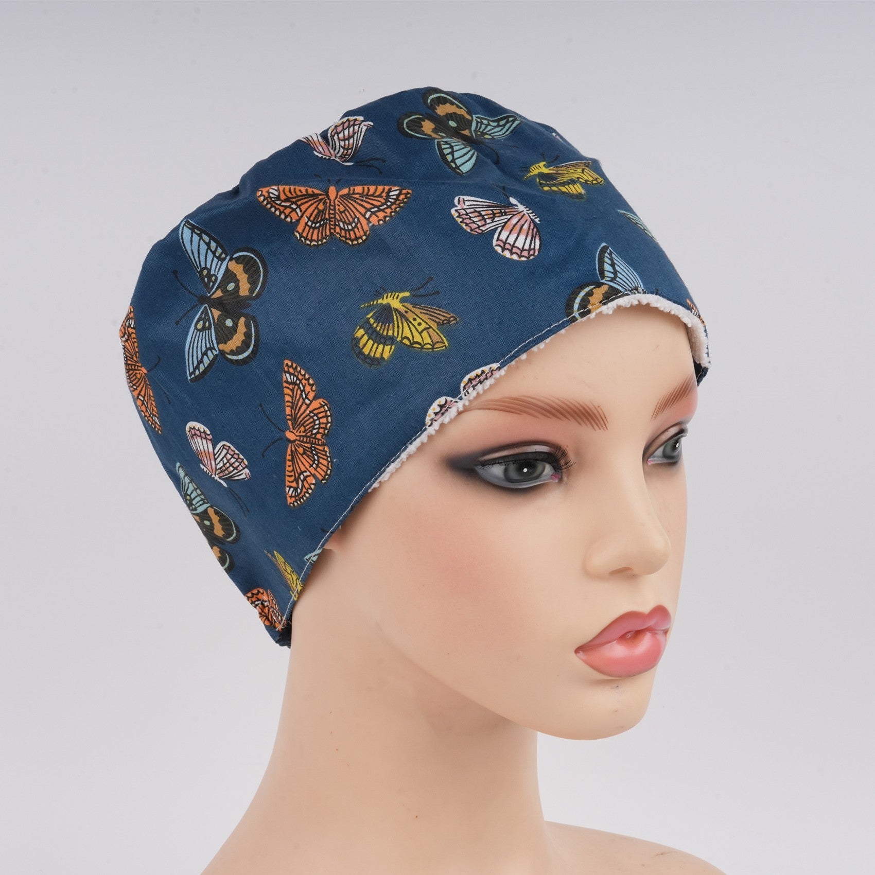Navy Bue Surgical Scrub Cap, Healthcare Worker Headwear