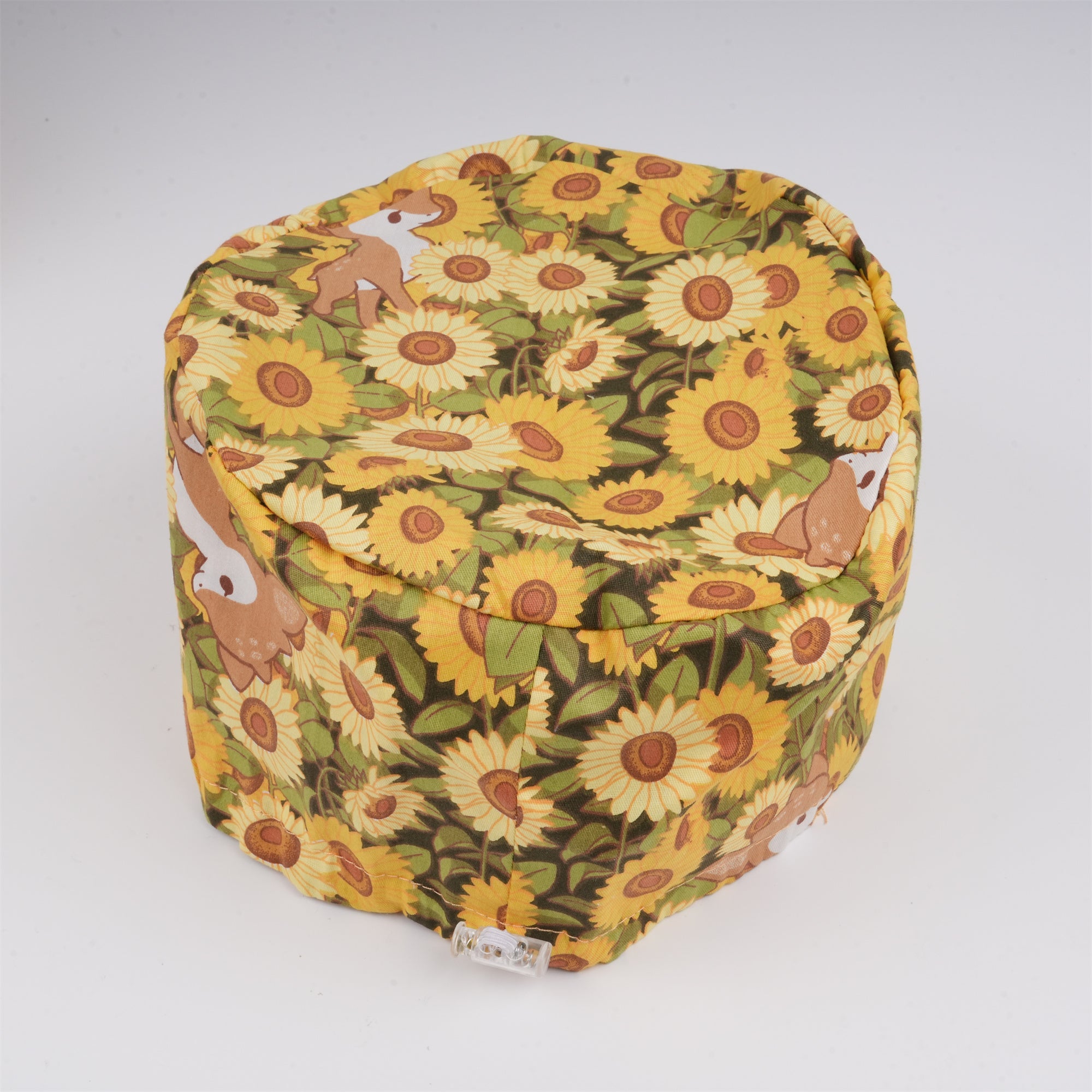 Yellow Floral and Dawn Print Euro Style Surgiccal Scrub Cap
