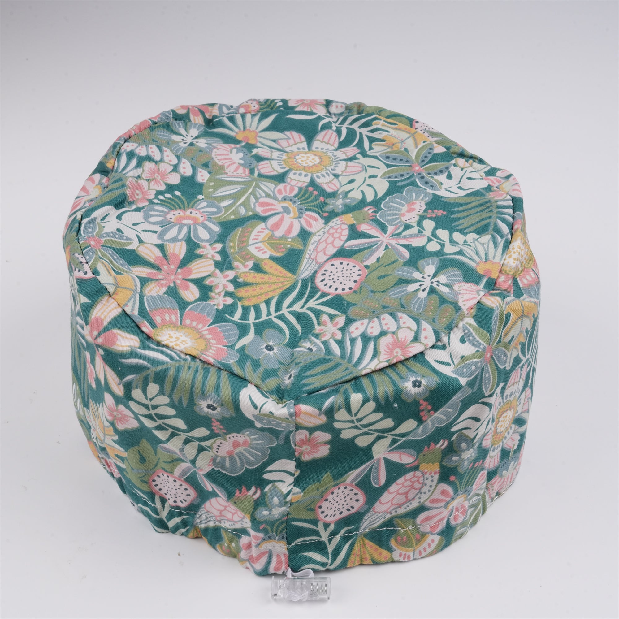 Green Leaves Euro Style Surgical Scrub Cap,Handmade Cotton OR Cap