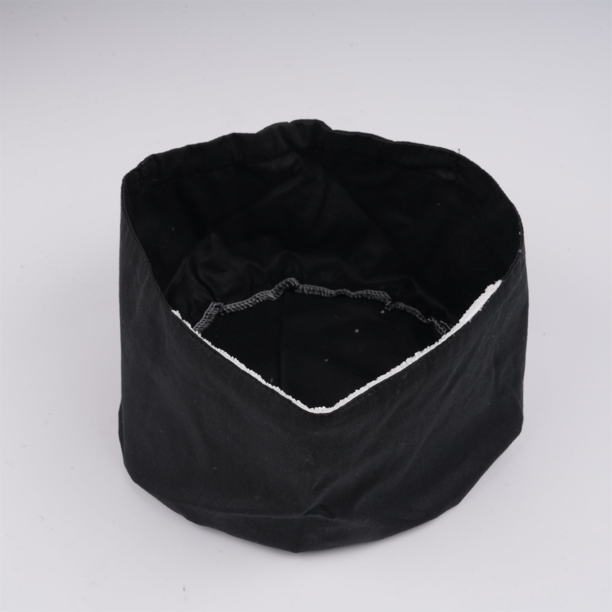 Black Solid Cotton Surgical Scrub Cap - EURO STYLE