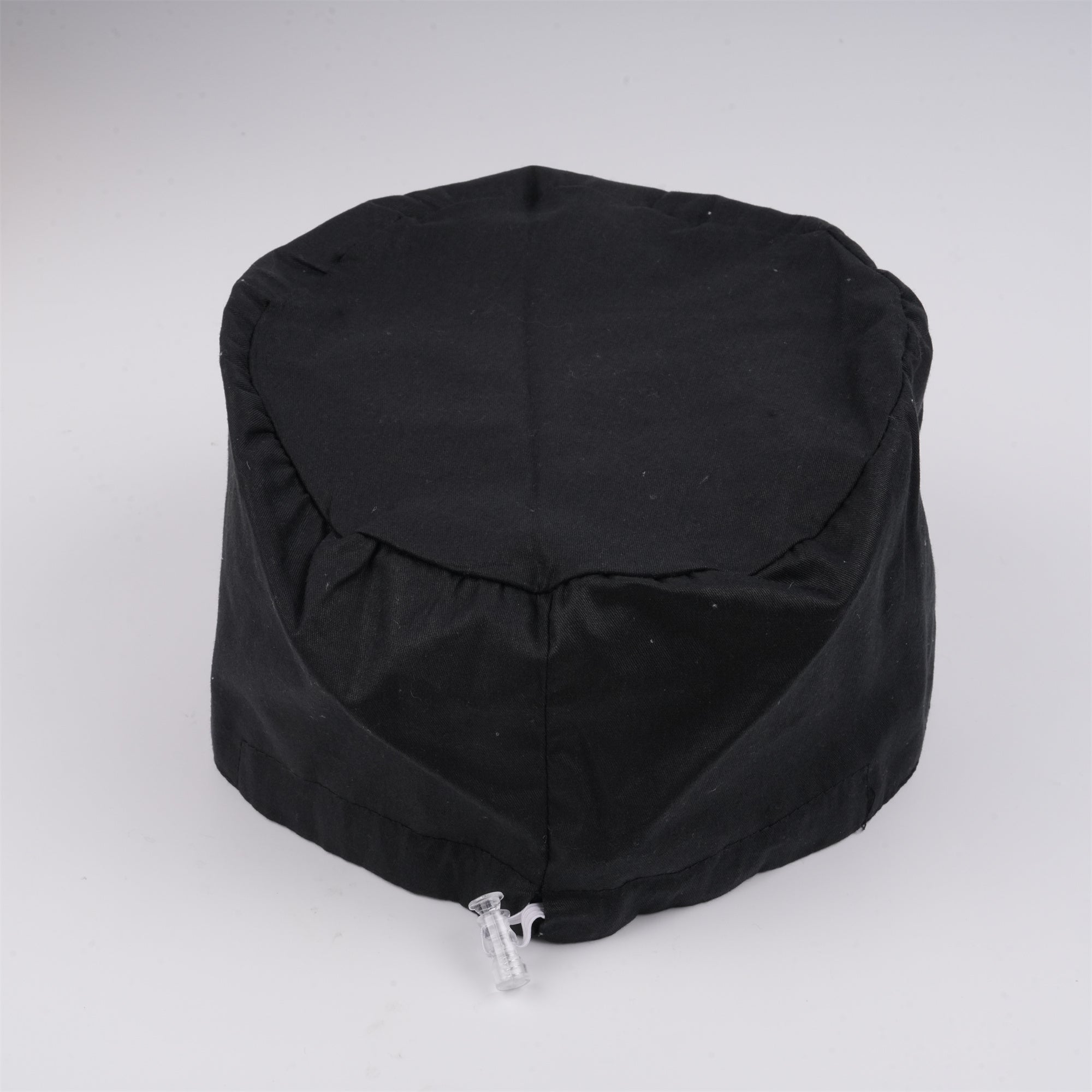 Black Solid Cotton Surgical Scrub Cap - EURO STYLE