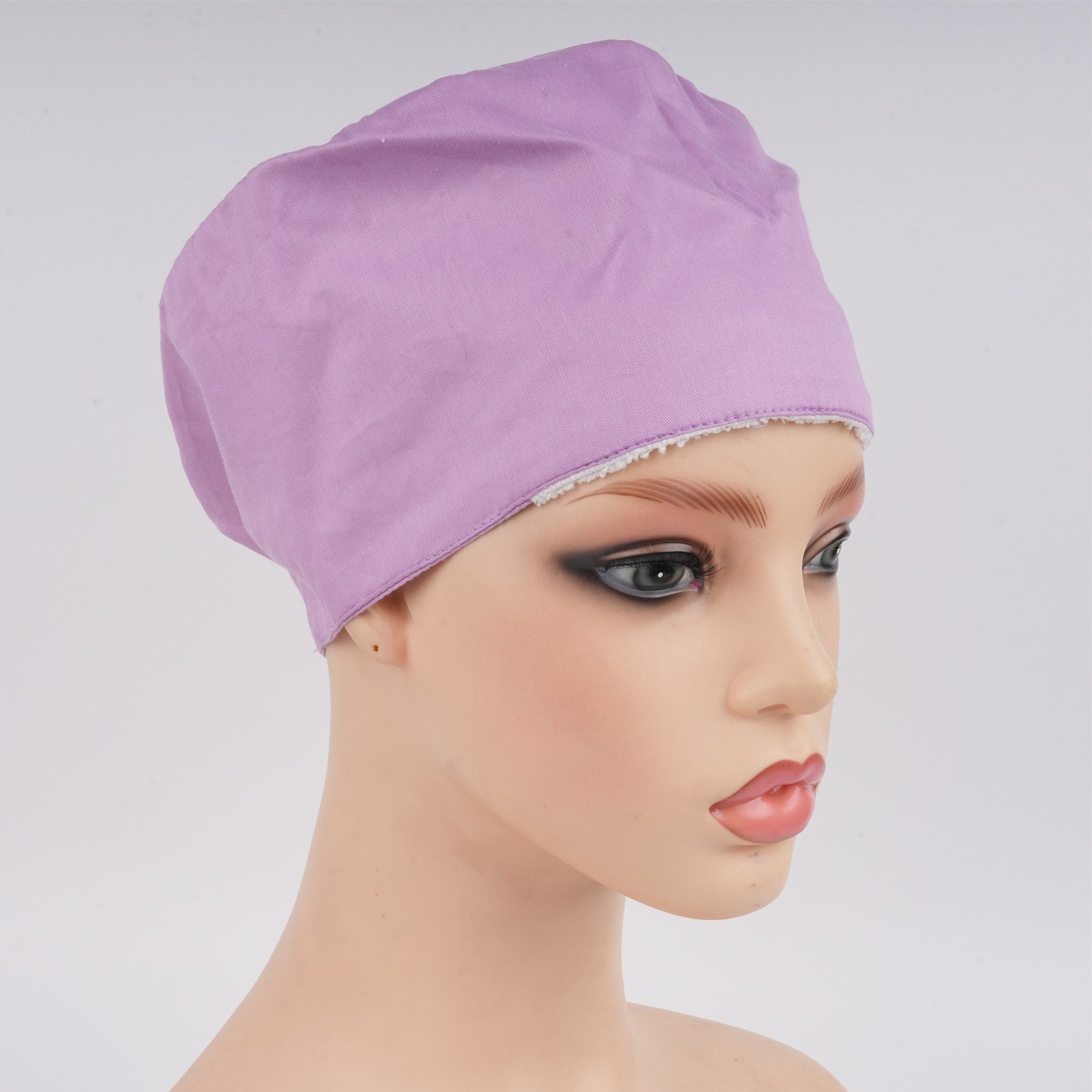 Light Purple Solid Surgical Scrub Cap - EURO STYLE