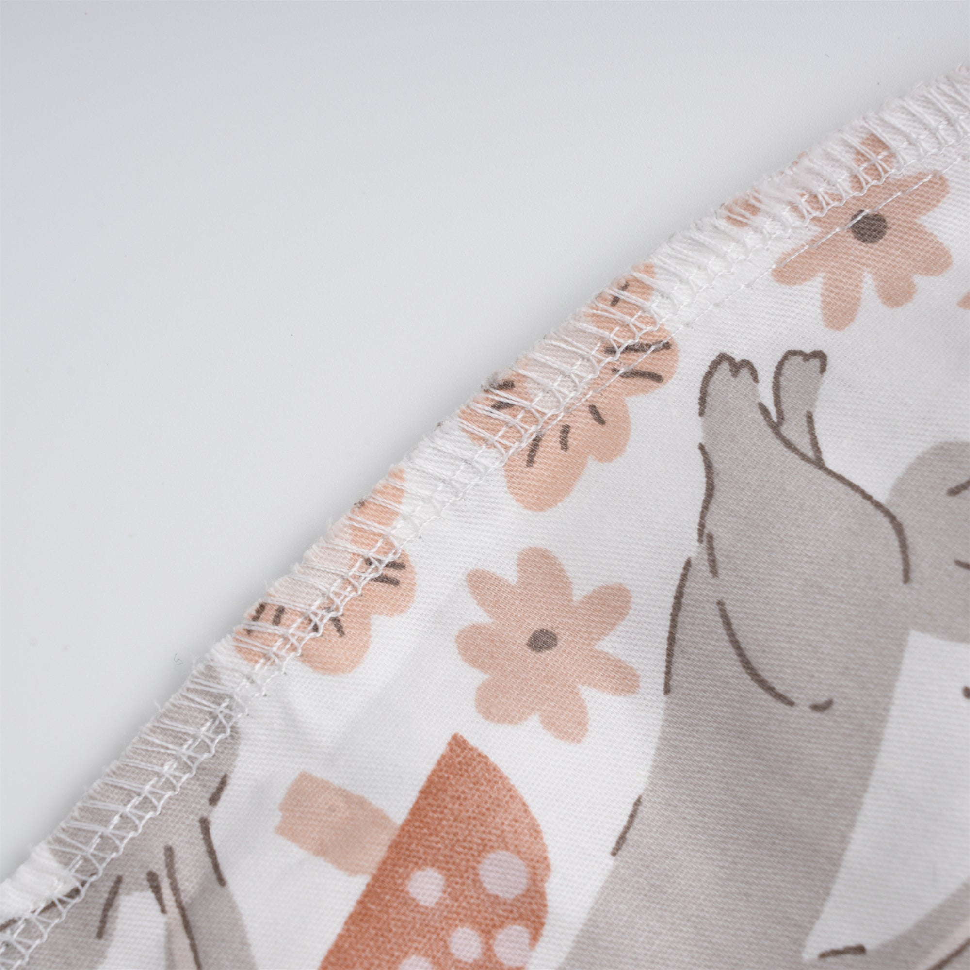 Bunny Mushroom Cotton Ponytail Scrub Cap