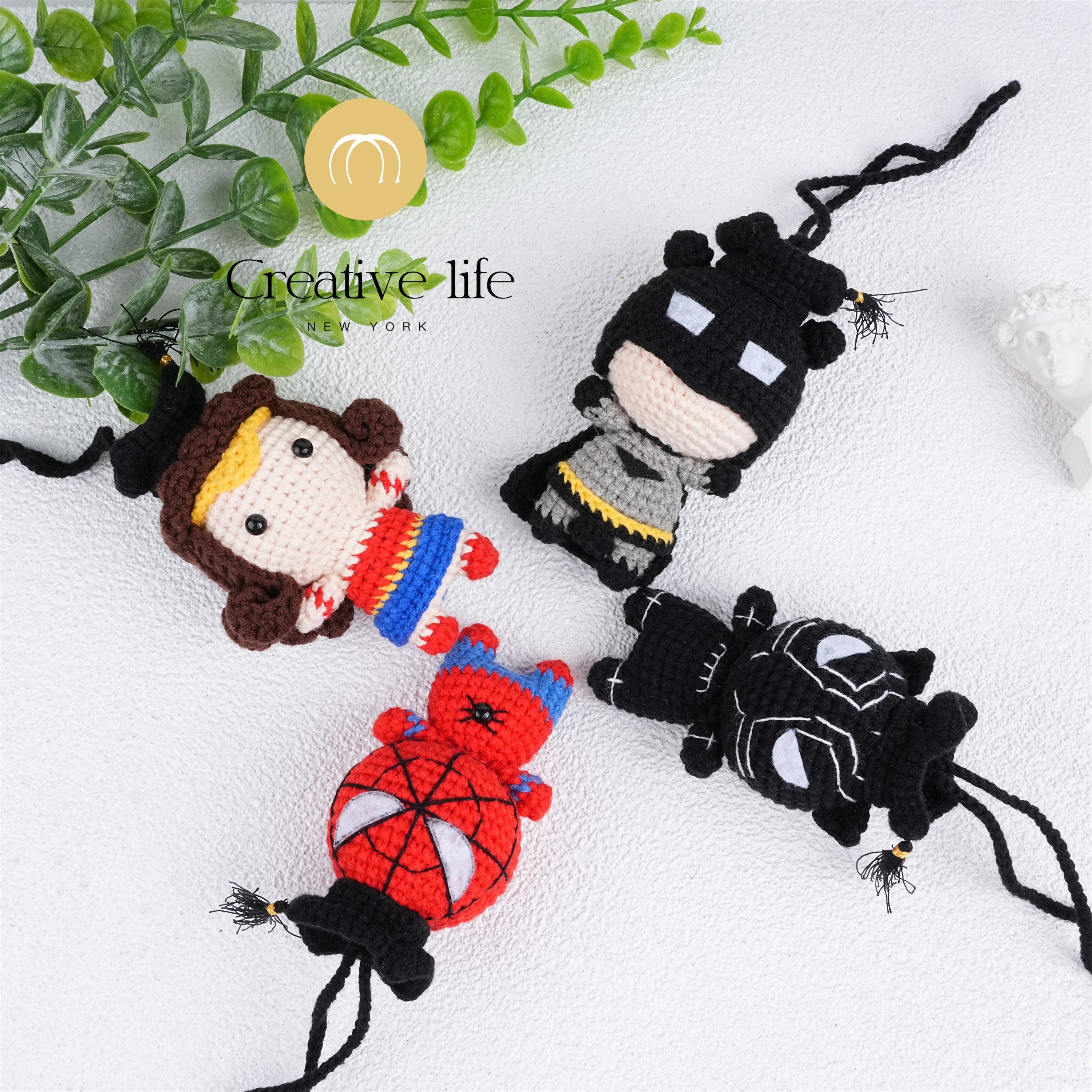 Handmade Crochet Graduation Doll,Brown/Black/Yellow Hair Doll,Gifts for Friends