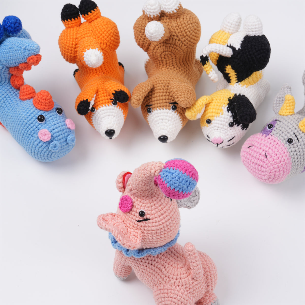 Cute Yoga Animal Crochet Phone Holder