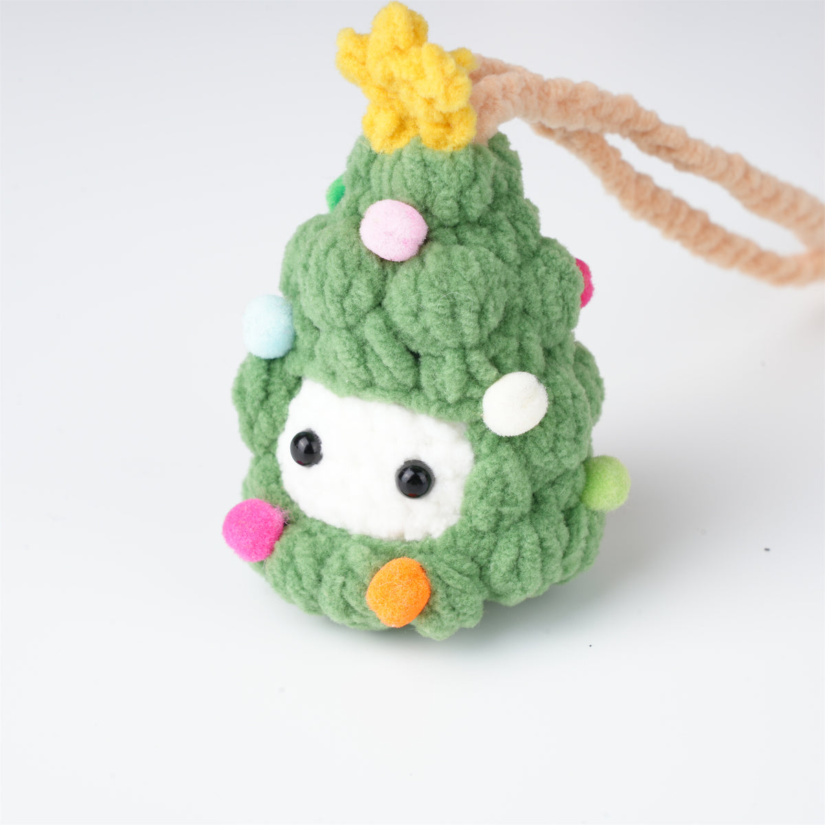 Crochet Christmas Tree Hanging Decoration, Mini Xmas Ornaments
