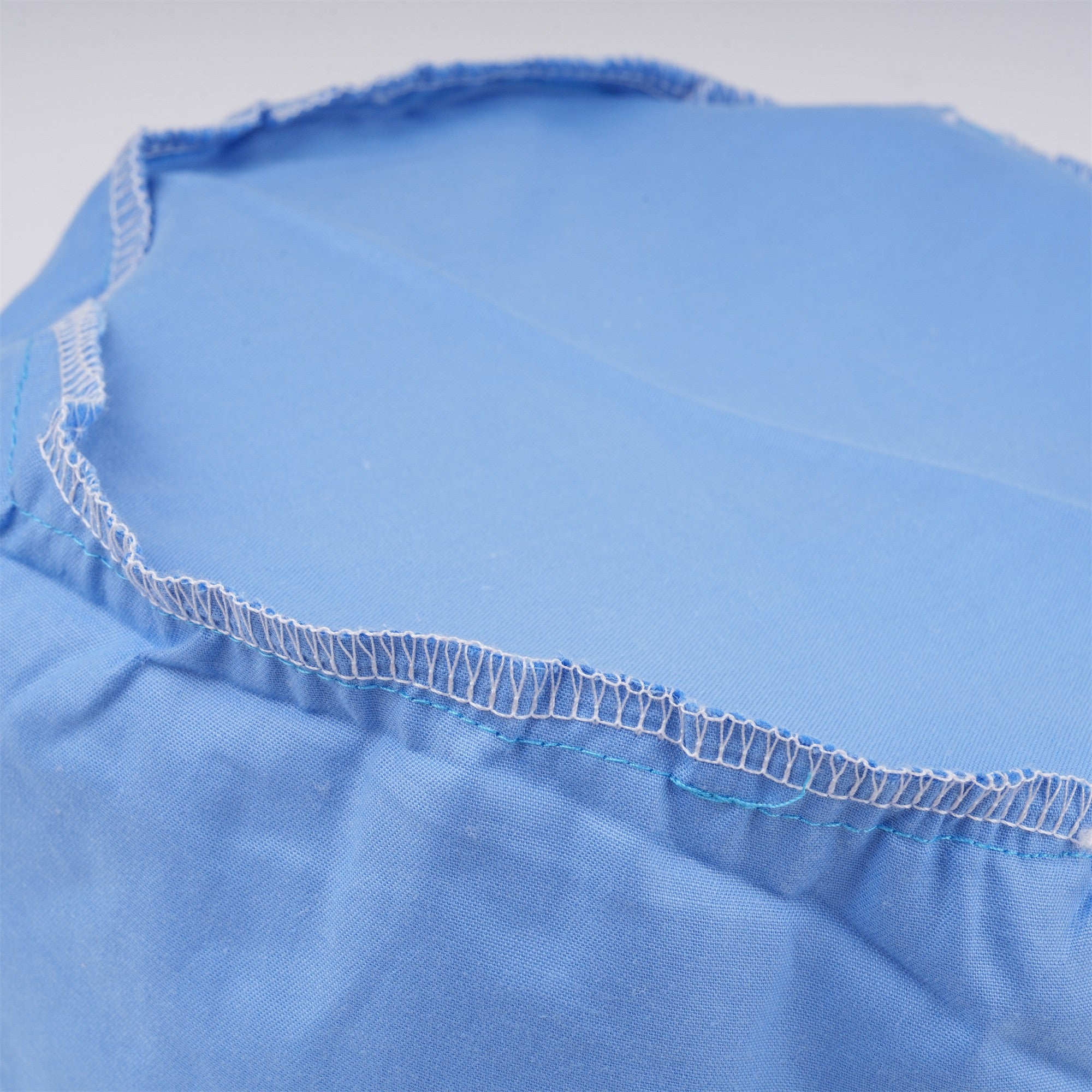 Light Blue Solid Cotton Scrub Cap - EURO STYLE