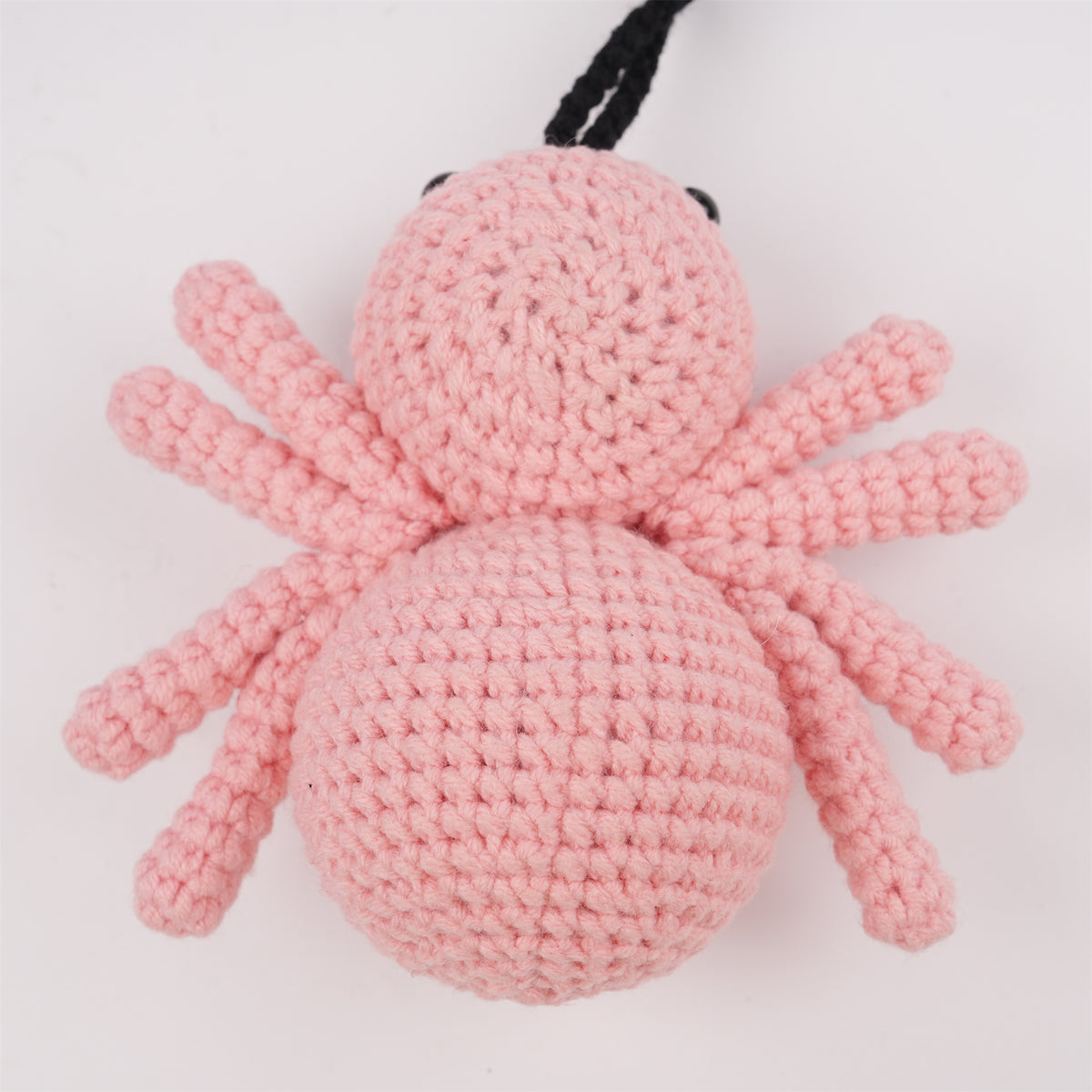Pink Spider Car Mirror Hanging Valentine’s Day Crochet Ornament