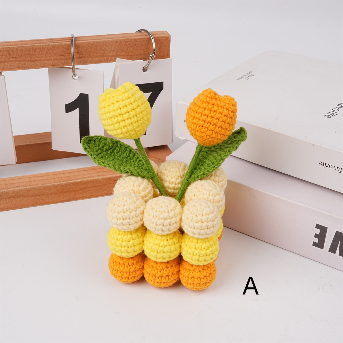 Handmade Crochet Tulips Ornament,Cute Tulip Potted